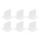 12Pcs White Plastic Playpen Feet Support Non-Slip Baby Gate Stabilizer 3