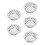5Pcs Silver Stainless Steel Round Drain Filter for Garden and Rooftops 7