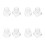 8Pcs Transparent Eyeshadow Stamper Pressing Tool for DIY Makeup Repair 8