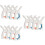12Pcs Assorted Plastic Clothespin Clips Windproof Clothes Drying Pegs 7