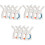12Pcs Assorted Plastic Clothespin Clips Windproof Clothes Drying Pegs 4
