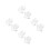 8Pcs Transparent Eyeshadow Stamper Pressing Tool for DIY Makeup Repair 4