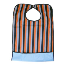 3Pcs Waterproof Adult Bib Protector Orange Washable Mealtime Aid Apron
