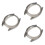 3Pcs Practical Transparent Watch Cover with Precise Cutouts for 4