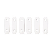 40Pcs Stainless Steel Straight Brackets Silver Flat Mending Plates