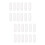 40Pcs Stainless Steel Straight Brackets Silver Flat Mending Plates 7