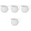 4Pcs White Ceramic Milk Pitchers with Handle for Coffee Tea Creamer 5