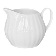 4Pcs White Ceramic Creamer Pitcher for Coffee Syrup and Milk