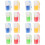 16Pcs Bee Marker Bottles Ps Plastic Beekeeping Tool Assorted Colors 6