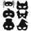 5Sets Multifunctionele Halloween Krasmaskers Kinderen DIY Knutselset 8