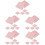 1000St Aluminiumfolie Candy Wikkers Roze Chocolade Papier 8