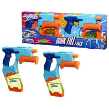 Nerf Super Soaker Dunk-Fill 2-Pack, 2 Vandpistoler, Hurtig Fyldning, 10.1 Fl. Oz. Tank