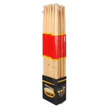 12 Paar leichte Ahornholz-Drumsticks für Übung & Performance
