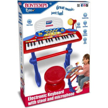 Bontempi teclado juguete electrónico con 37 teclas y micrófono