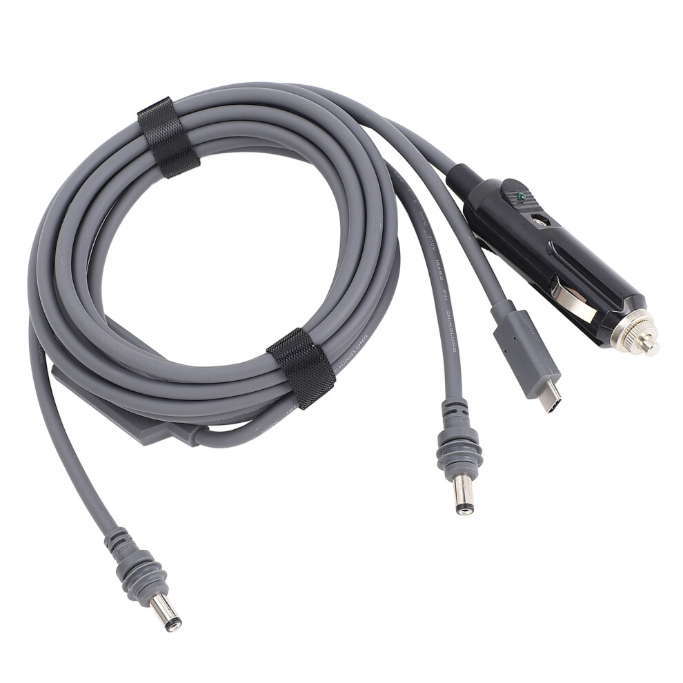 Rectangular Satellite Dc Power Cable 10M Waterproof Type C To Dc 3 In 1 4331384406741