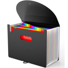 Vanulee Expanding Box File Organiser with 13 Pockets, Concertina A4 Document Folder,