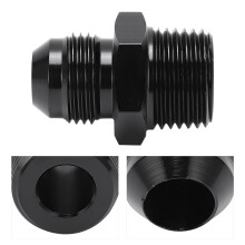 Connettore per linea dell'olio 8AN a 1/2NPT nero 6061-T6