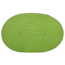 Non-Slip Placemat for Dining Table, Heat-Resistant Durable Table Mats Washable Easy to Clean Oval Woven Braided Woven Design, Reversible Indoor