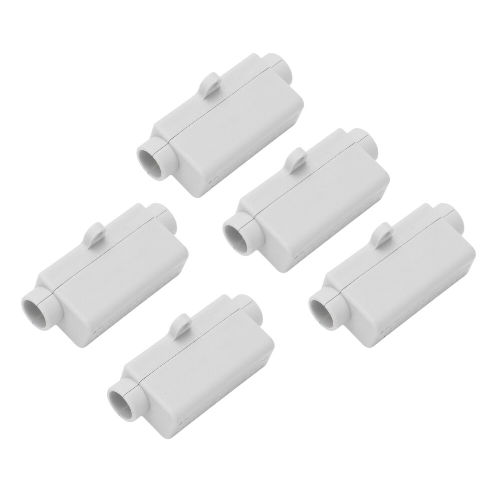 5Pcs Brass Wire Terminal Block 1000V 100A Double Screw Abs Holder 7651372138551