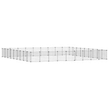 Gaiola para animais de estimação com 36 painéis e porta de 35 x 35 cm preta 02_0041583