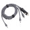 Câble d'alimentation DC Type-C 65W PD IP68 noir 3m 16