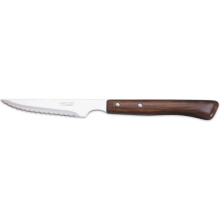 Cuchillo de steak con mango de madera y hoja de inox 11 cm Cuchillos de mesa-