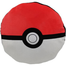 Premium-Kissen - Rund - POKEMON - Poké-Ball - Mikrofaser - 40 cm