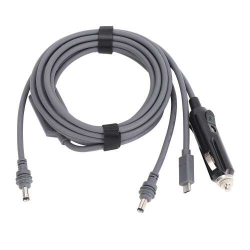 Câble d'alimentation DC Type-C 65W PD IP68 noir 3m 1