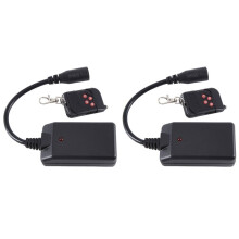 2X Portable 3 Pins XLR Wireless Remote Control Receiver for Smoke Fog Machine DJ Stage Receptor Fogging 400W 900 1500W