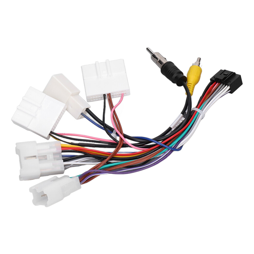 Oem Amplifier Compatibility 16 Pin Power Harness For Toyota Car Stereo Steering Wheel Control Stereo Jbl Harness Adapter Canbus Support Backup Camera 9190834168654