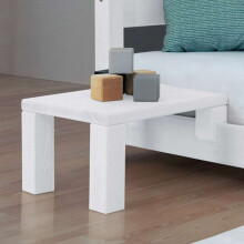 Mesa de cabeceira para fixar na cama - Branco - 33 x 32 x 41 cm