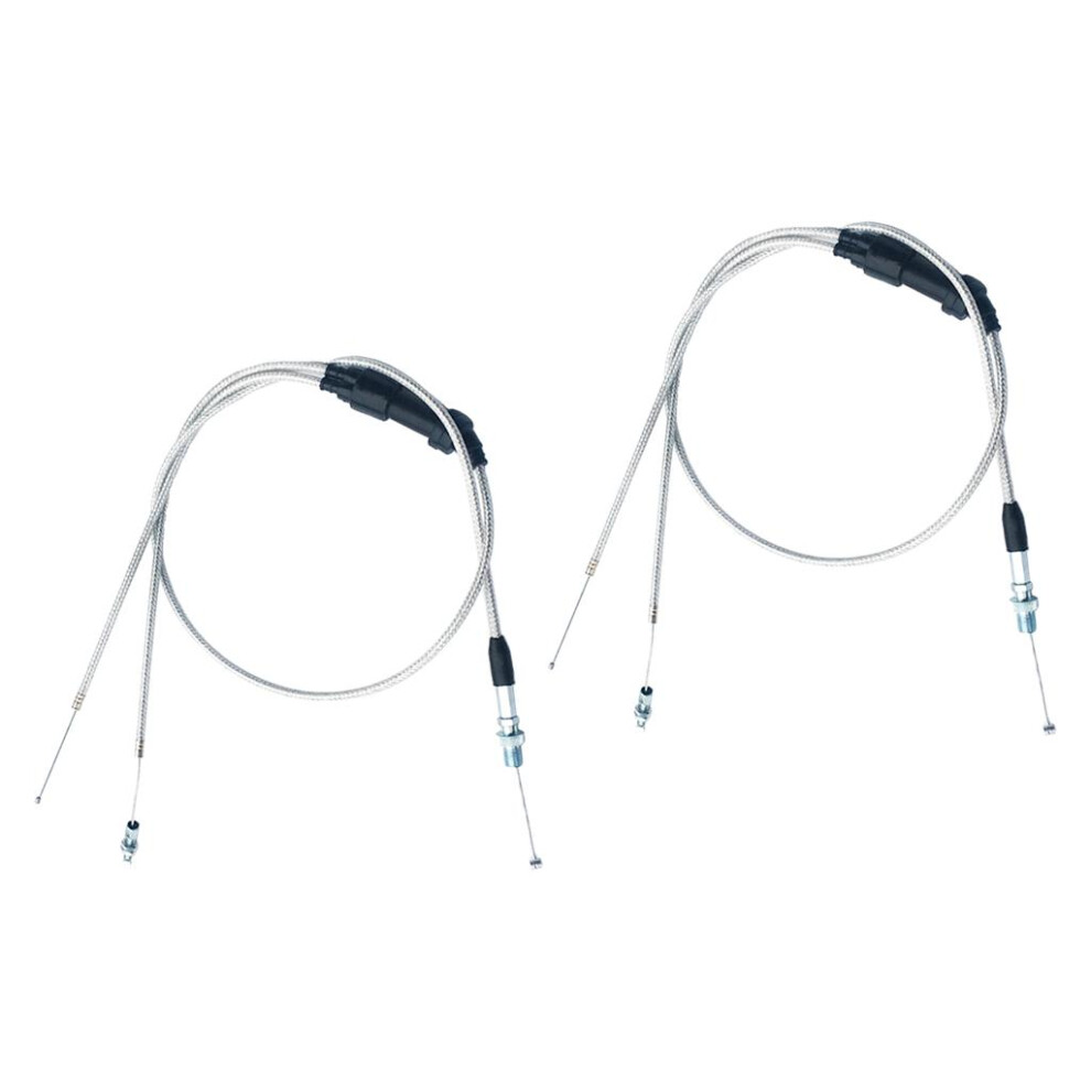 2X Dirt Bike Dual Throttle Grip Cable Wire For Pz30mm Accelerate Car 6901423131941