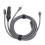 Câble d'alimentation DC Type-C 65W PD IP68 noir 3m 12