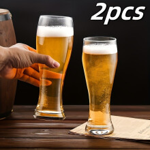 (2pcs) Bierglas, Craft-Bierglas, geeignet für Bars, Roostertails, Limonade, Saft, Getränke, Whea