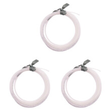 3X Trasparente 4 Metri 13.1Ft 4 mm x 2,5 Millimetri Pneumatico Poliuretano Flessibile 'Aria Tubo