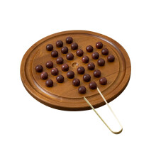 Indian Classic Solitaire Board Game Peg Solitaire Puzzle Toy for Kids