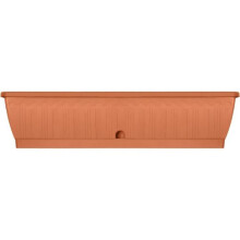 Jardinière TERRAFLOR - Kunststoff - Terra - Rechteckig - 80x19,5xH18cm - 100% recycelbar - Garden ID