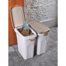 KERBL - Behälter - Tiernahrung - Braun/Weiß - 15l