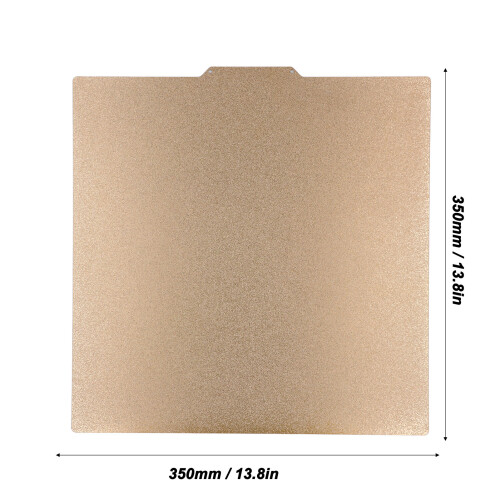 Placa de construcción PEI 350x350mm de doble cara 2mm 1