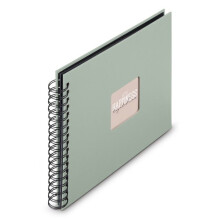 Album a spirale - Arte fine - 28 x 24 cm - 50 pagine nere - Copertina in carta strutturata