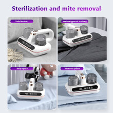 Aspirateur de matelas : la technologie de nettoyage ultrasonique associée à un filtre HEPA lavable garantit un matelas exempt de poussière et