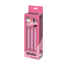 Pacco da 3 Penne Gel Cancellabili - Hello Kitty Mix - Rosa - Taglia Unica