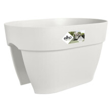 Balkonblumenkasten - VIBIA CAMPANA FLOWER BRIDGE - Kunststoff - Seidenweiß - 26x39x22cm - 100% recycelt - ELHO
