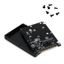 Adattatore da MSATA a 44PIN IDE HDD SSD da 2,5 Pollici Scheda Adattatore Convertitore da MSATA a PATA con Custodia