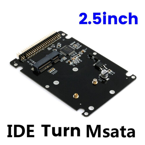 MSATA para 2,5 Polegadas 44PIN IDE HDD SSD Adaptador MSATA para PATA Converter Card Adapter com Caixa 2