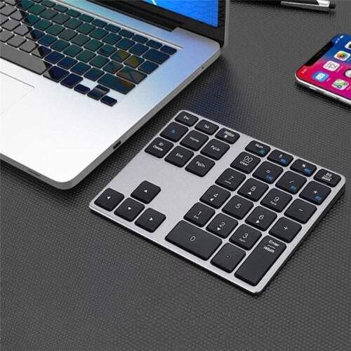 Number Pad, 35 Keys Wireless Numeric Keypad, Portable Slim  Numpad for Laptop, ,PC, Desktop 2
