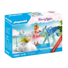 PLAYMOBIL 71802 Prinzessin und geflügeltes Fohlen mit Wolke, Princess Magic, 16 Teile, Ab 4 Jahren