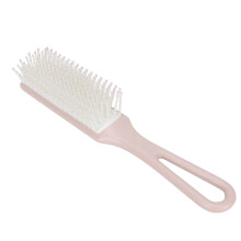 Cepillo de peinado antiencrespamiento, forma ergonómica para mayor comodidad, cerdas de nailon para resistencia al calor y desenredado, diseño