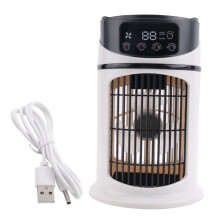 Portable Air Conditioner Home Air Cooler Portable Air Conditioner for Office 6 Gears Wind Black White