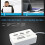 7 in 1 Portable Multi Function 3 Port USB HUB 2.0 Splitter Combo Card Reader Support TF  M2 SDHC Card Read Write 9